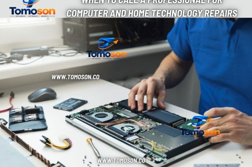 When to Call a Professional for Computer and Home Technology Repairs